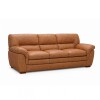 Sillon Livintus 3 Cuerpos Cuero Natural Miel