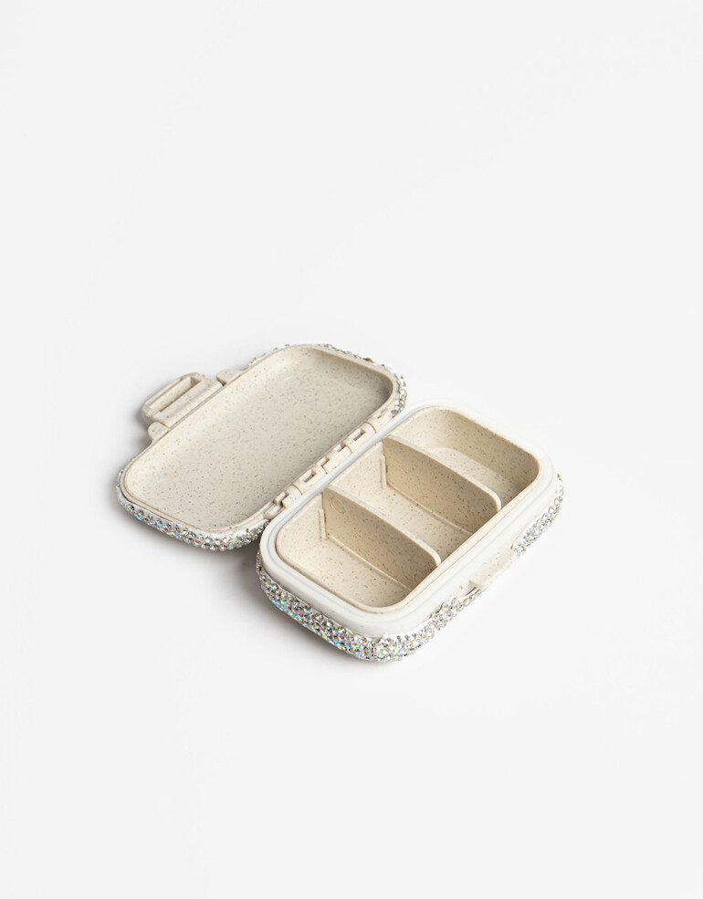 Rega Varios Pastillero Pastillero Con Strass Cristal - Cristal