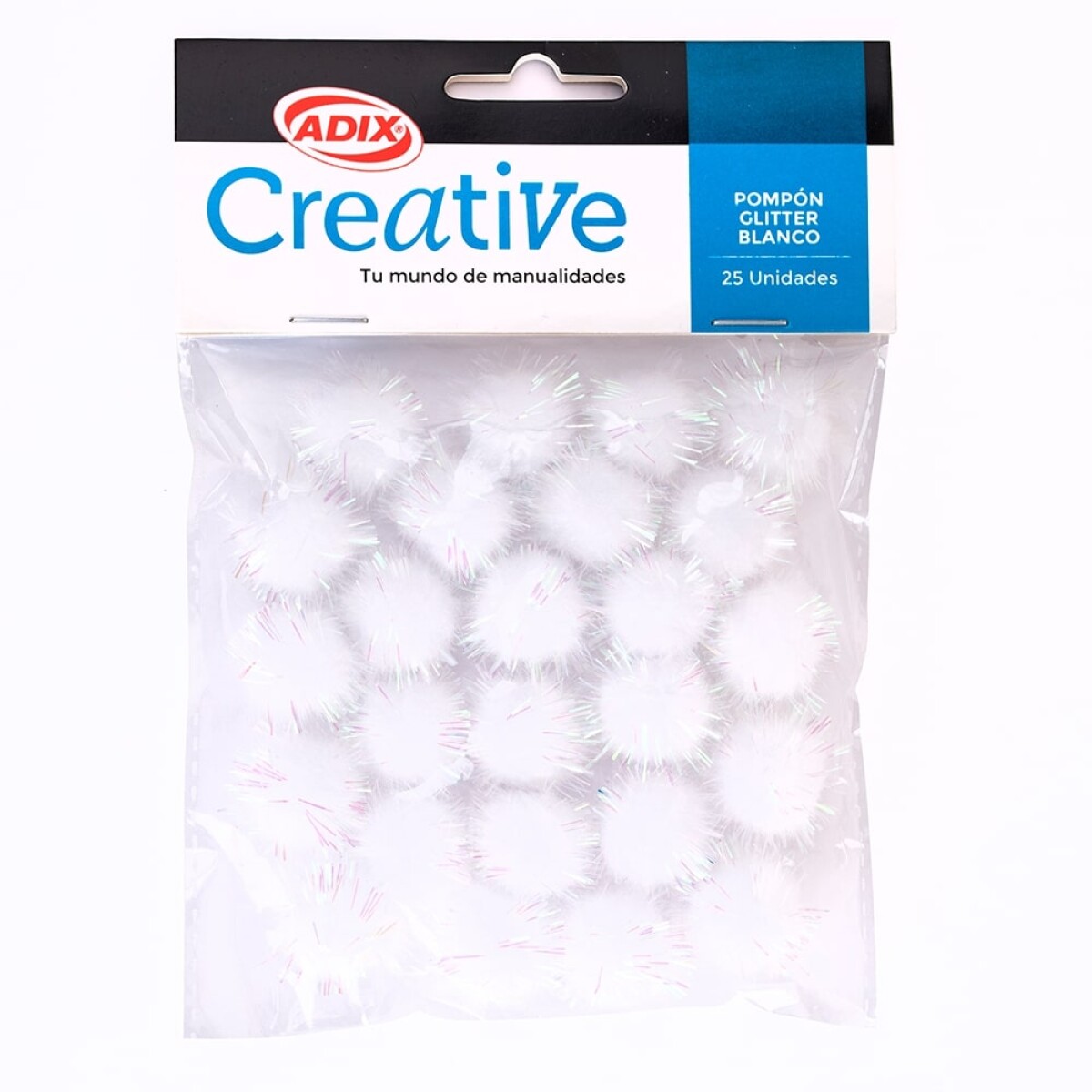 Confetti Creative Pompon Blanco x 25 