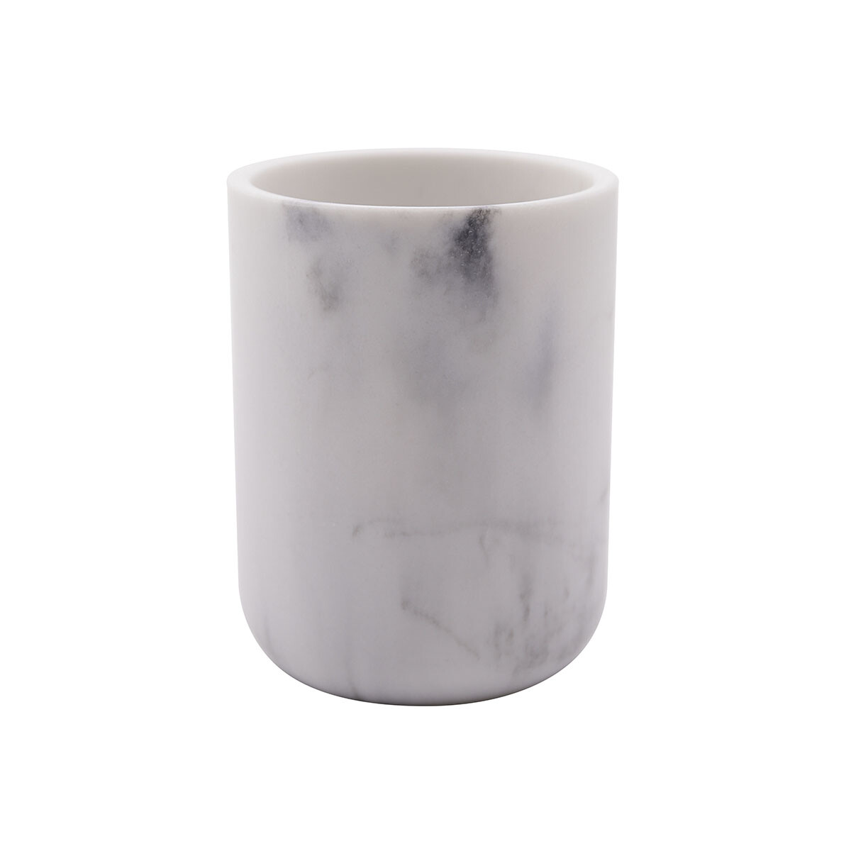 Portacepillo de Resina y Madera - BLANCO 