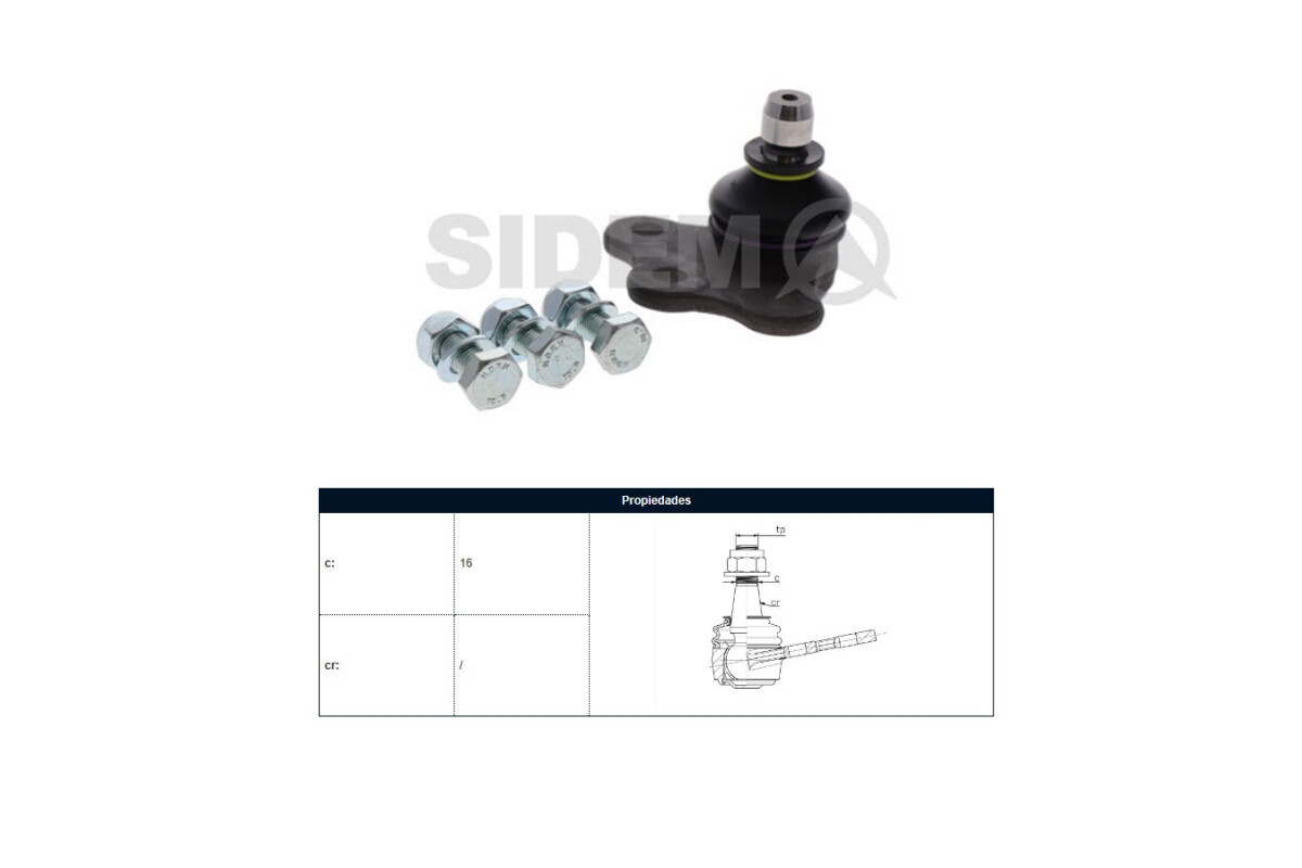 Rotula Del Chev Montana/Corsa Ii 00-12 Der/Izq Rotula Del Chev Montana/Corsa Ii 00-12 Der/Izq