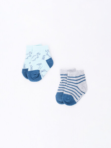 MEDIAS DE BEBE PACK X2 ESTAMPADO 2