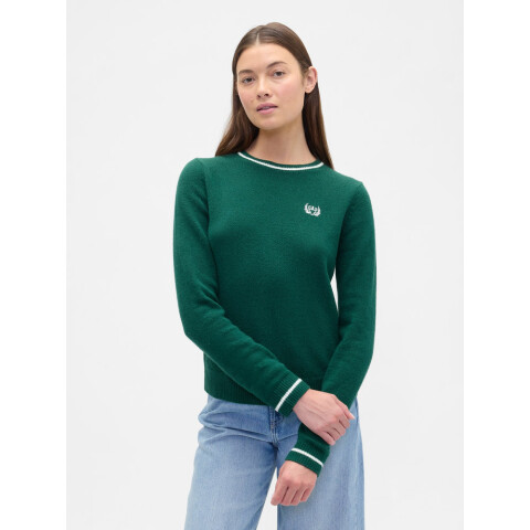 INT EXCL CASHSOFT CREW LOGO PO EVERGREEN GLAMOUR