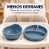 Set Alimentación Bebé Platos Silicona Libre Bpa 10 Piezas Color Celeste
