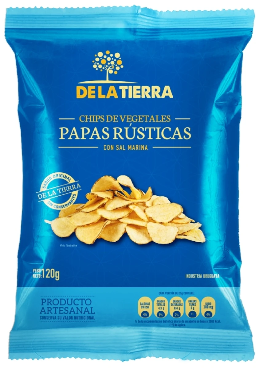 SNACK PAPA RUSTICA DE LA TIERRA 120G 