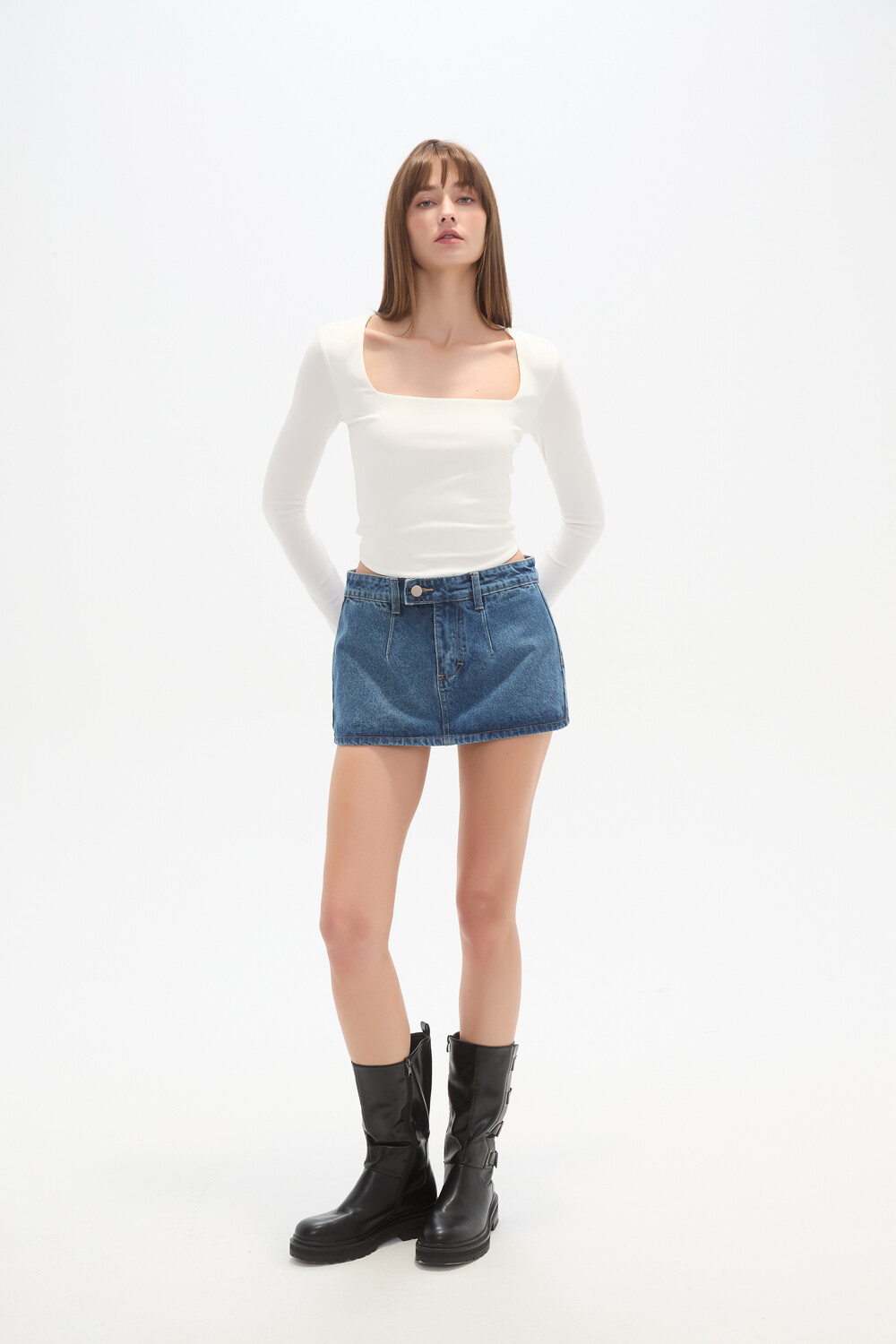 Falda Zlata Azul Medio