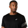 Polo Running Icon SS Top Hombre Performance Black/cream