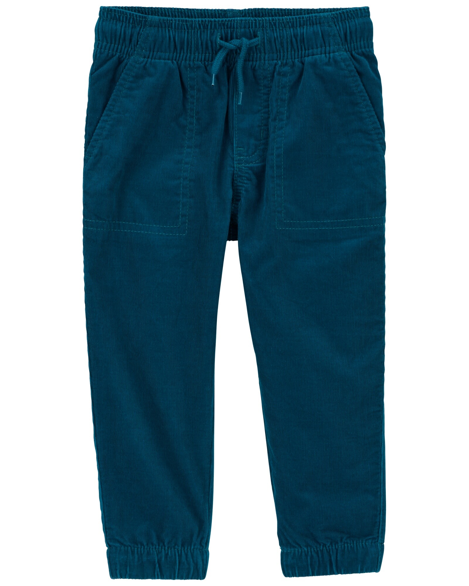 Pantalón de pana, clásico, turquesa Sin color
