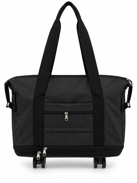 BOLSO DE VIAJE 3 NIVELES CON RUEDAS DESM NEGRO