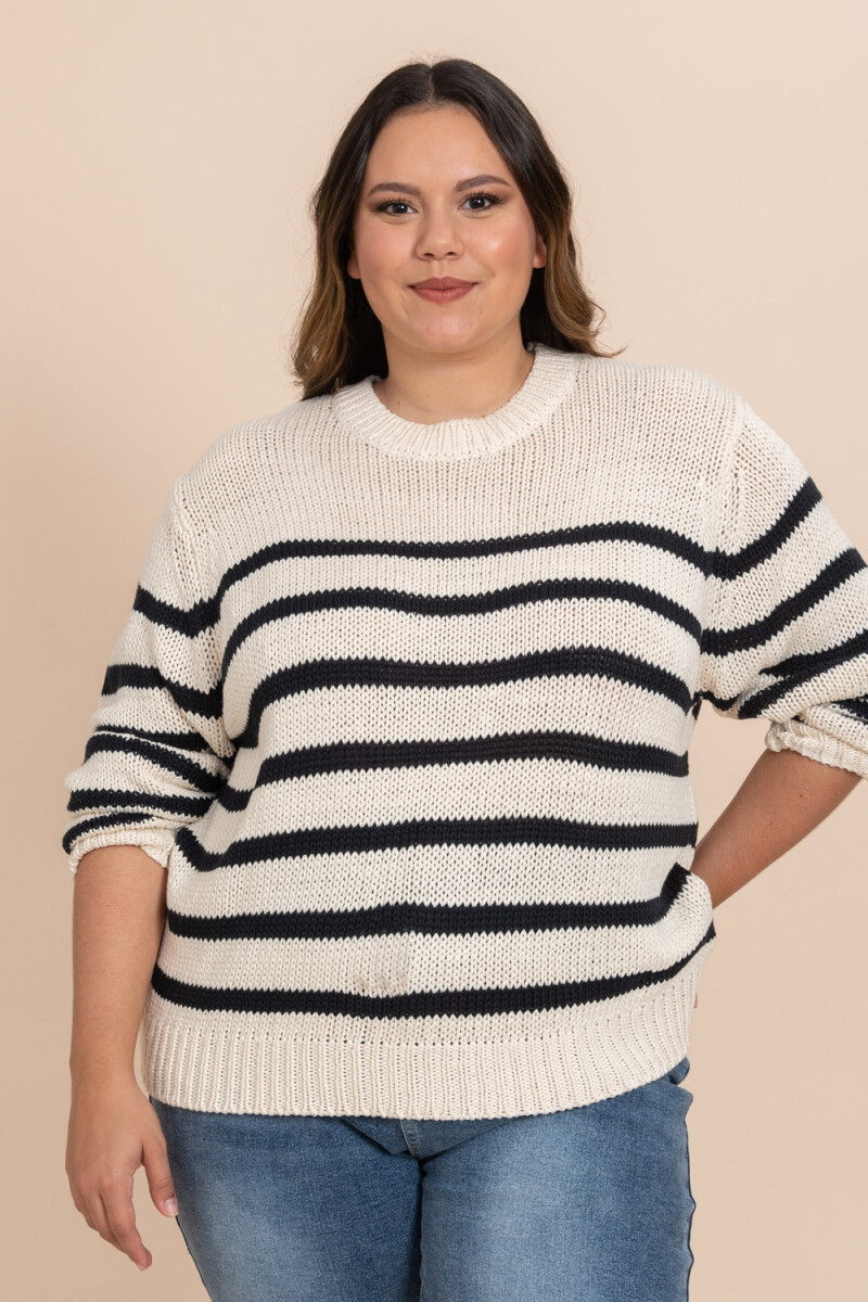 Sweater tejido - Crudo 