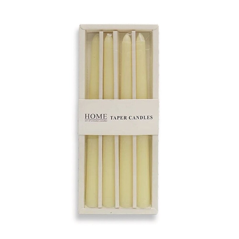 Set de 4 Velas 25 cm Blancas SET 4 VELAS 25CM BLANCO