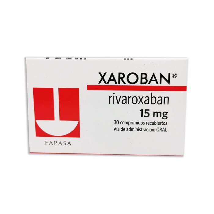 XAROBAN 15 MG. CJ X 30 COMP. única
