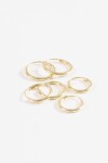 Set de aros pequeños dorado