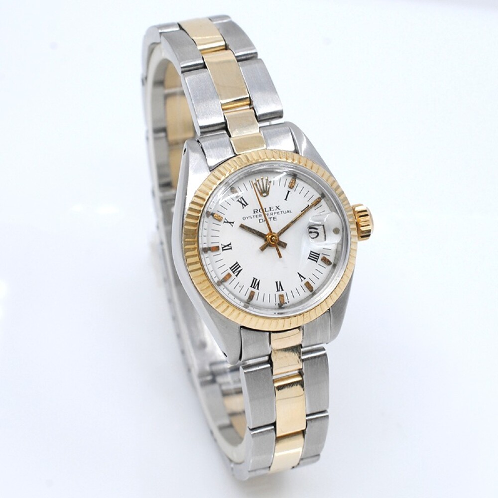 Rolex date dama 6916 acero y oro 26 mm año 1980 Rolex date dama 6916 acero y oro 26 mm año 1980