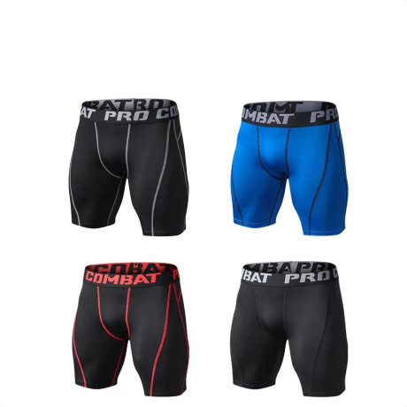 Calza Corta Deportiva Set X4 Unidades Running Fitness Vst010004-s