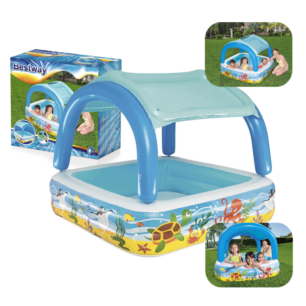 Piscina Inflable Infatil Con Techo Bestway 