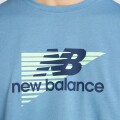Remera New Balance de Hombre -Heathertech Graphic-MT53003SRU BLUE