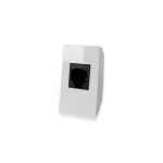Módulo tomacorriente p/teléfono RJ11 blanco puro ELE07609