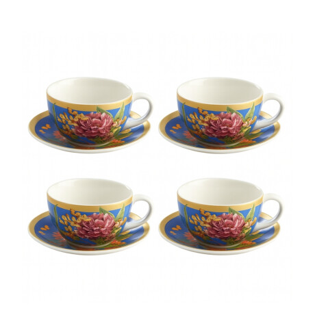Juego de Té 4 Piezas Tala 250 ml Loza Juego de Té 4 Piezas Tala 250 ml Loza