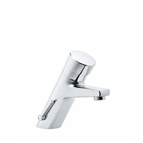 Griferia de lavatorio temporizada monocomando de mesada Genebre Cromo Brillante Griferia De Lavatorio Temporizada Monocomando De Mesada Genebre Cromo Brillante