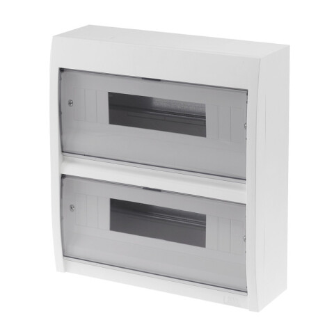 Tablero din 24 mód, puerta fumé 310x340x100mm GR6324