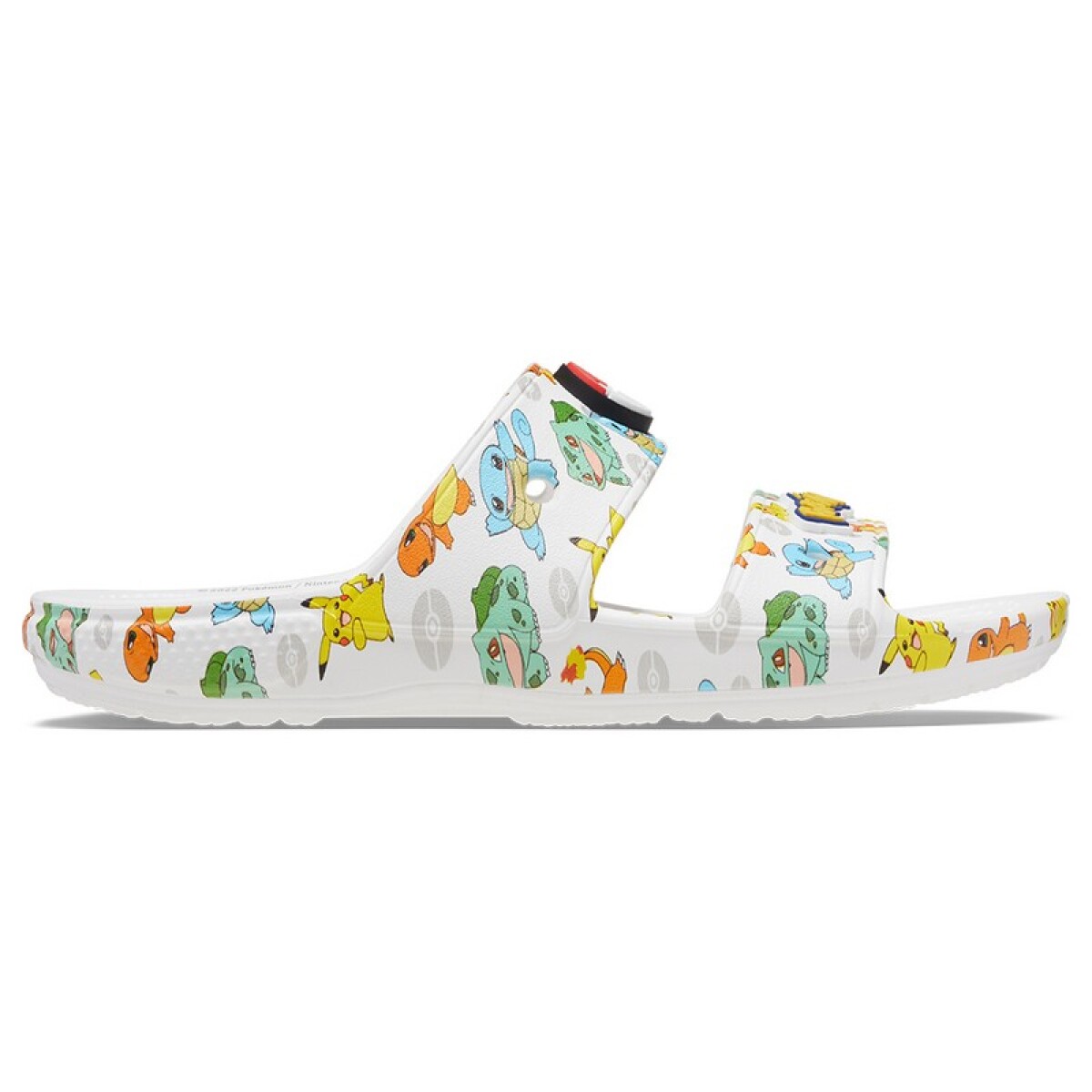 Sandalias Crocs Classic Pokemon - Blanco 