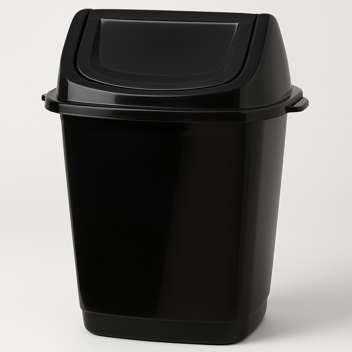 PAPELERA TACHO BASURA VAIVEN RECTANGULAR 50LTS - NEGRO 