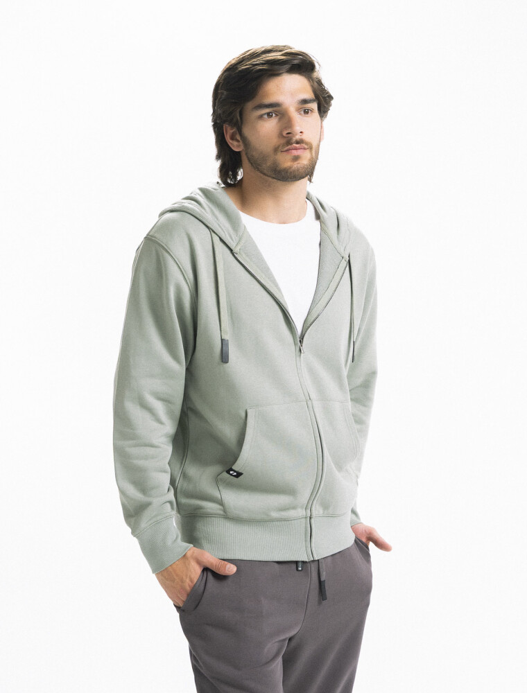 Campera de Felpa C/Cierre Scandinavian Chandler Verde