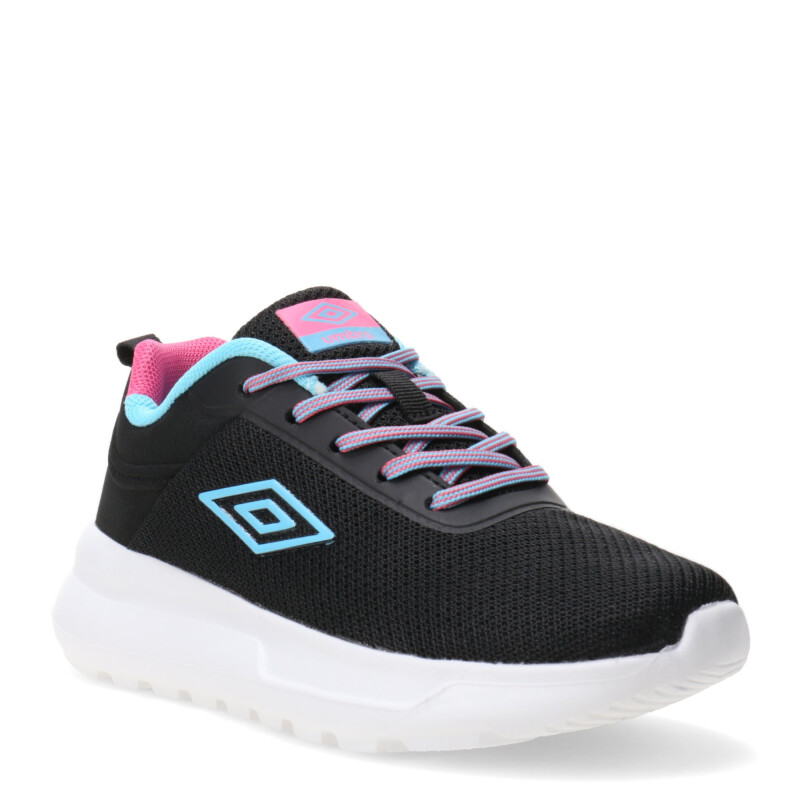 Championes Infantiles Umbro Basam Junior Negro - Celeste