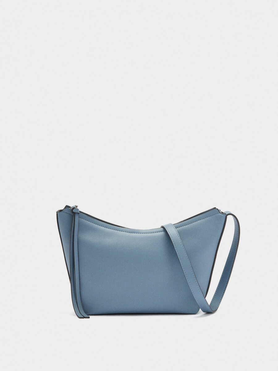 Bolso Bandolera Liso azul