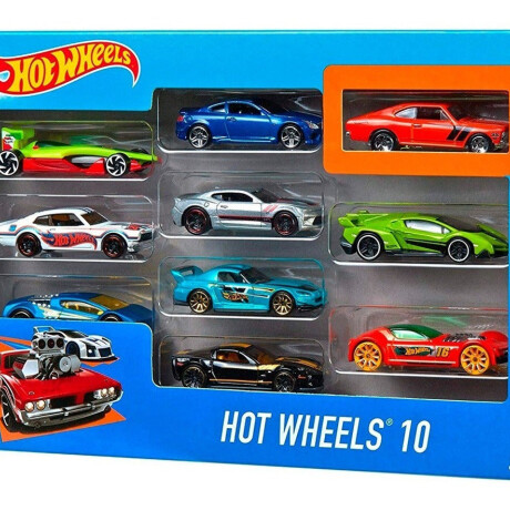 Hot Wheels Pack De 10 Autos Originales Mab54886