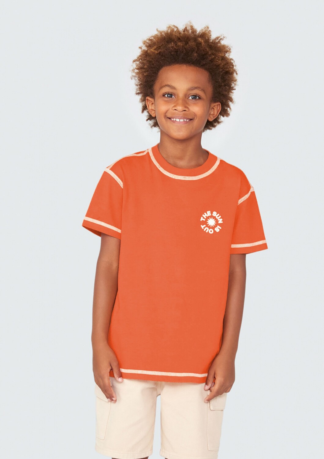 Camiseta niño naranja cheap
