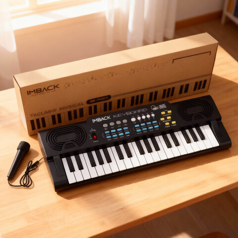 Organo Musical Teclado Piano Electrico Instrumento 37 Teclas Tonos Ritmos Con Microfono Imback Organo Musical Teclado Piano Electrico Instrumento 37 Teclas Tonos Ritmos Con Microfono Imback