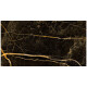 Semi Gres Negro Marquina Vetas Doradas 63X120Cm Piso
