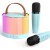 Parlante Set Karaoke Portátil X2 Micrófonos Bluetooth Led Variante Color Azul