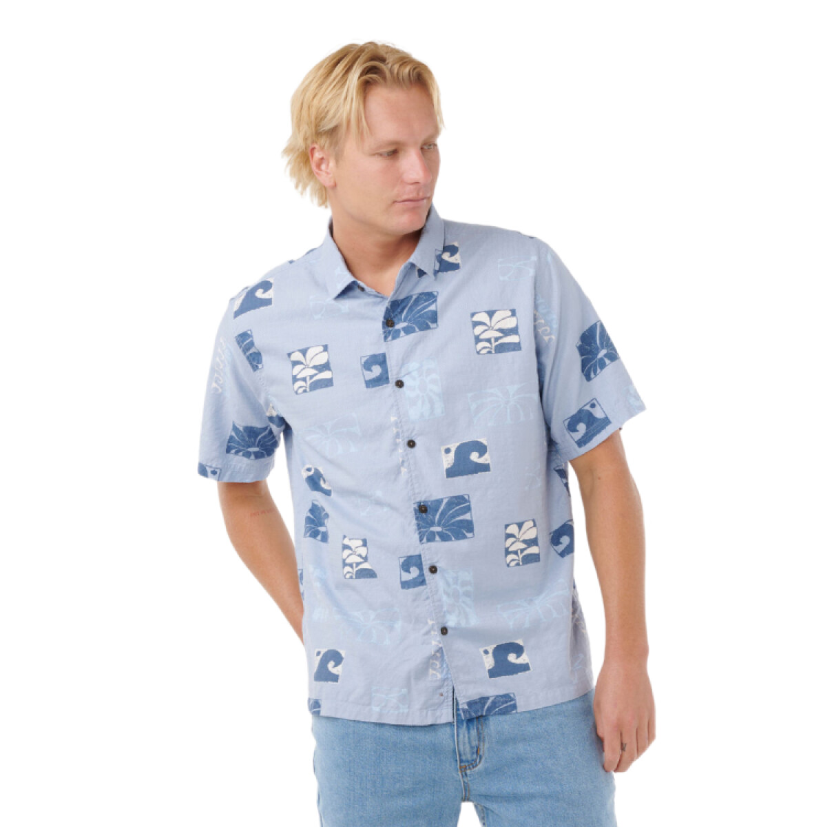 Camisa Rip Curl Aots Ty Williams Shirt - Celeste 