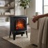 Estufa Chimenea Efecto Fuego 220V 2000W Diseño Clásico Negro