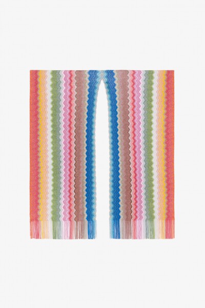 PONCHO CON FLECOS Multicolor