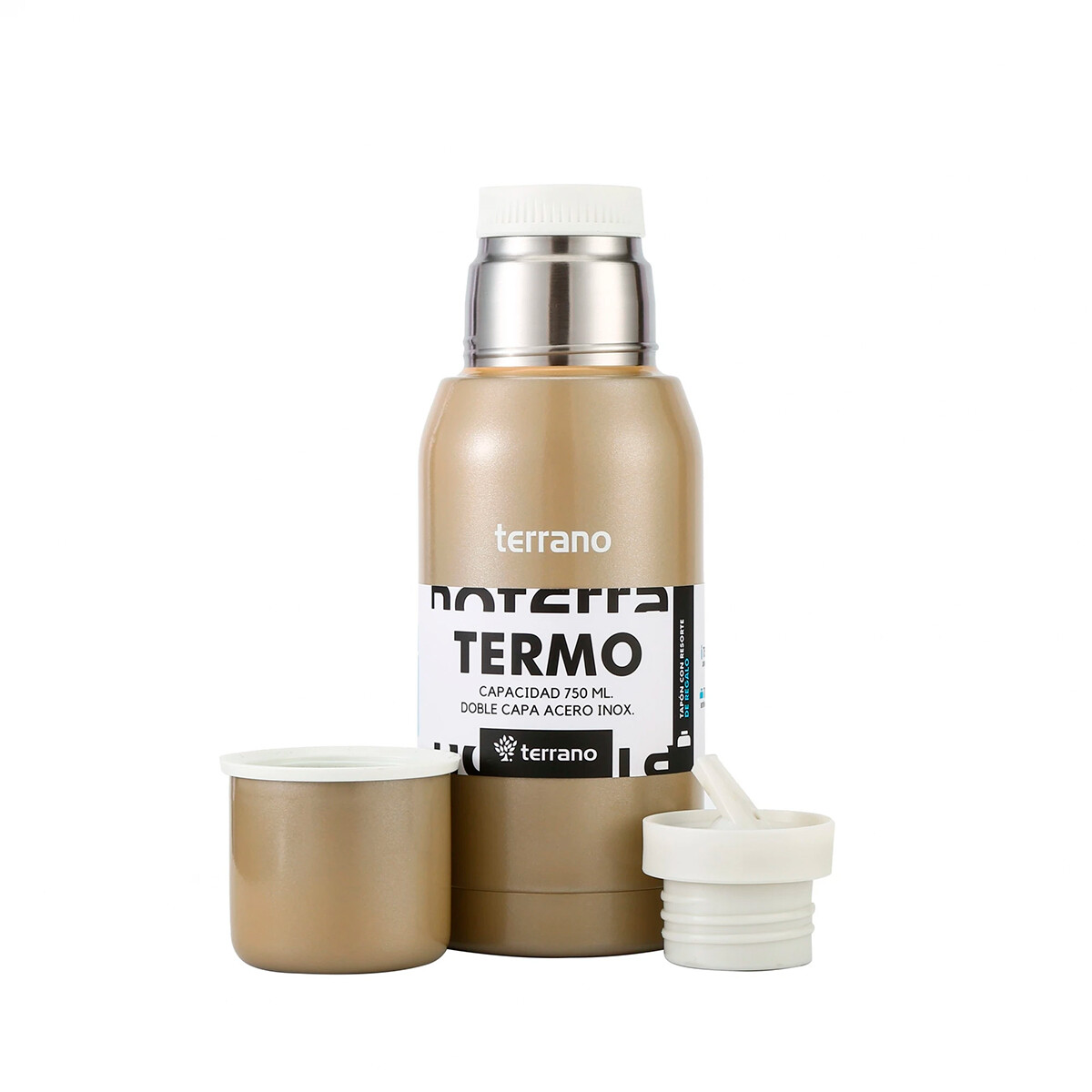 Termo Terrano 750ML Premium - SILVER 