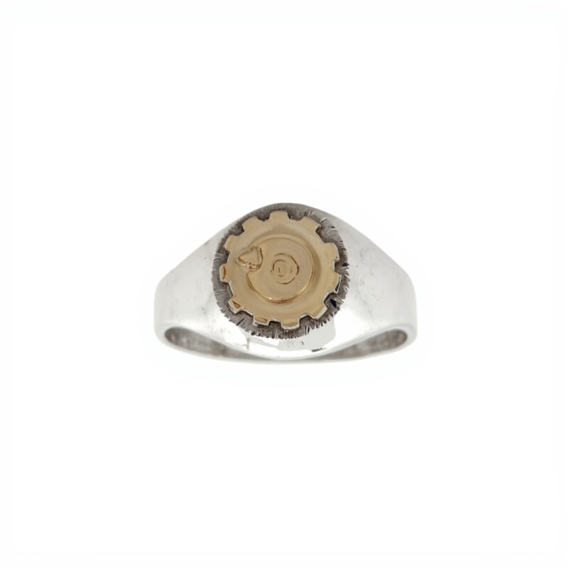 Anillo Profesión Ingeniería -Plata y Oro -Sin Piedra-AP5061 sinpiedra