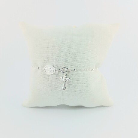 Pulsera de plata 925, tipo rosario. Pulsera de plata 925, tipo rosario.