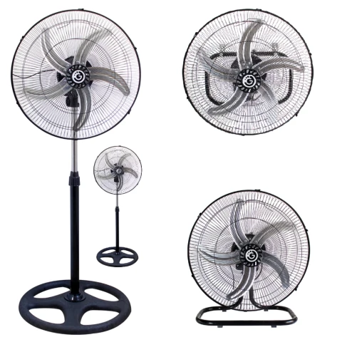 Pack Ventilador Goldtech X2 3 En 1 De Pie Pared Techo Metal Pack Ventilador Goldtech X2 3 En 1 De Pie Pared Techo Metal