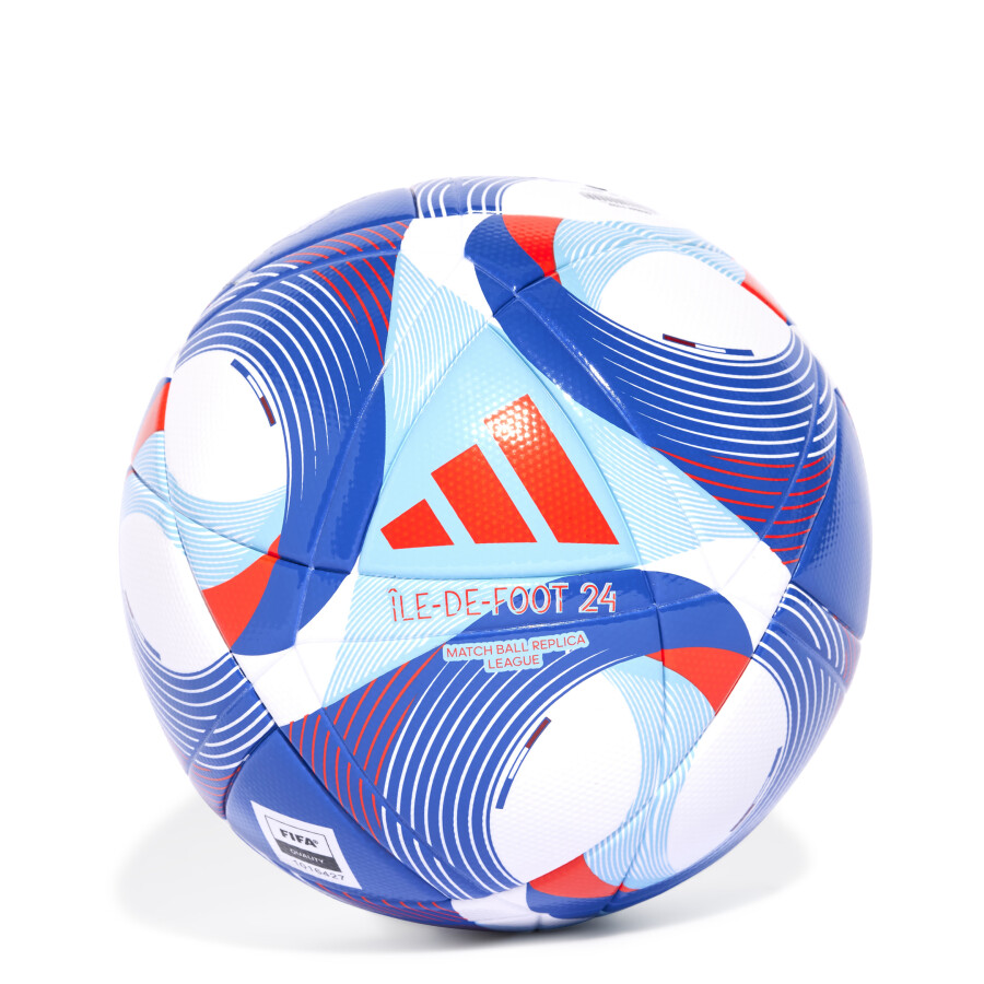 Pelota Adidas Olympics S24 Blanco - Rojo - Azul