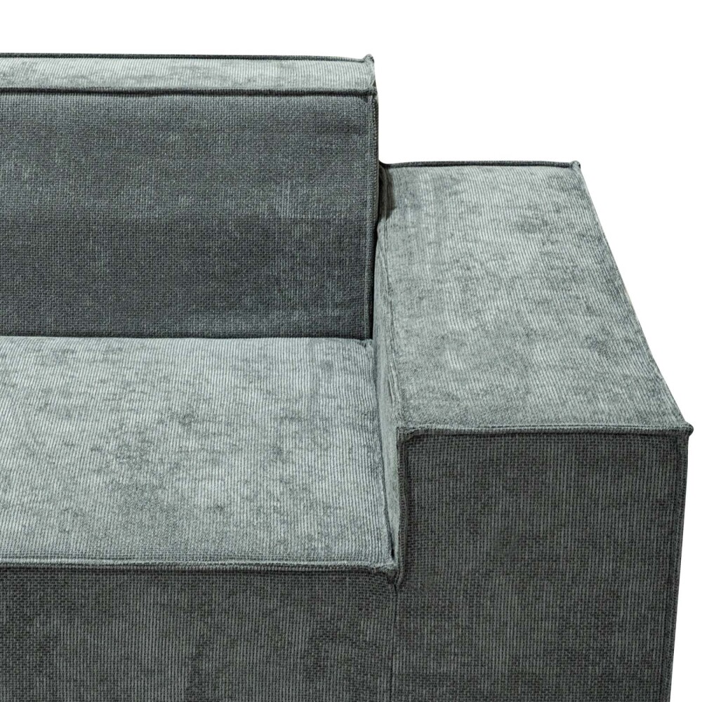 SOFÁ MODULAR 3 CUERPOS ESPUMA GRIS LUNA