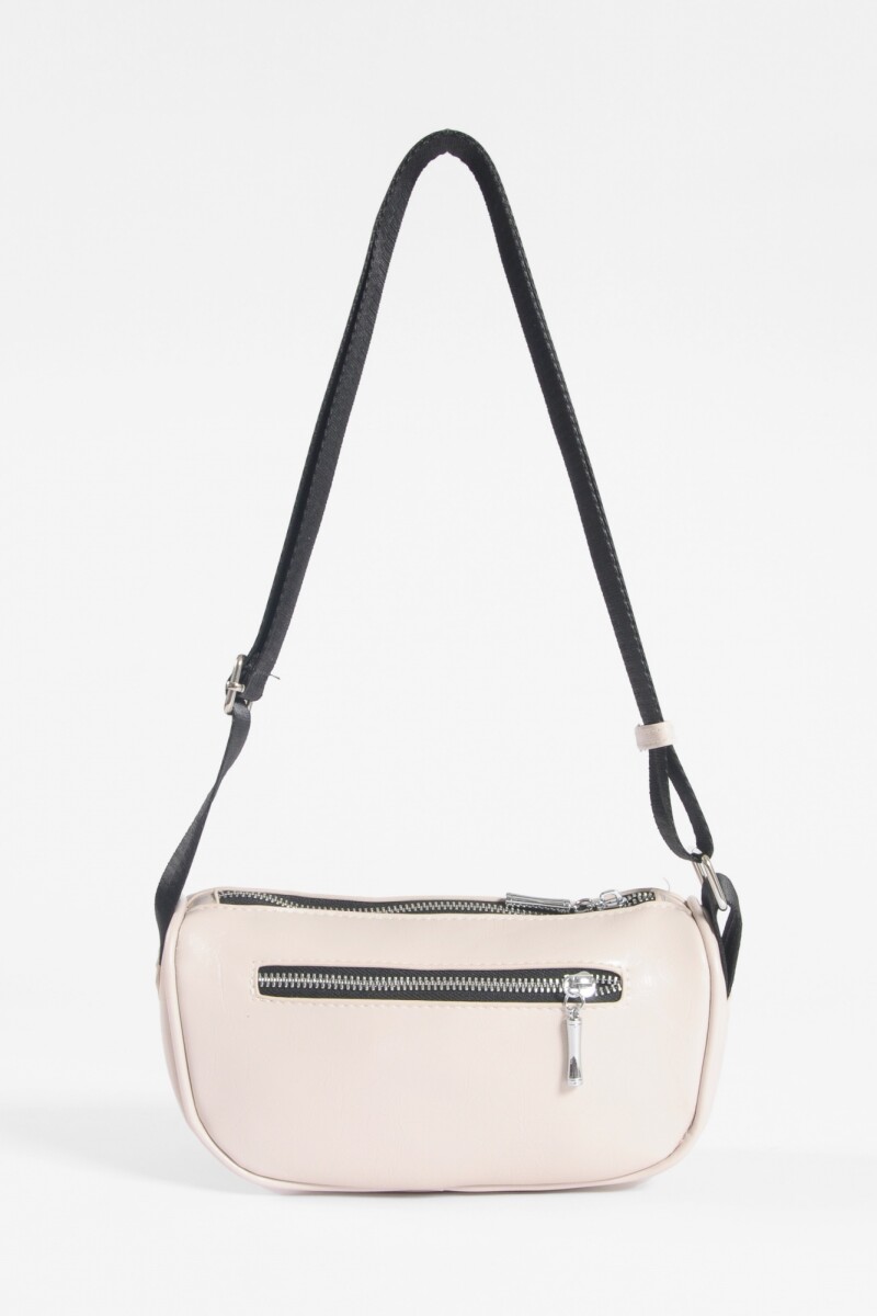 Riñonera doble cierre beige