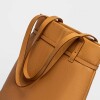 Shopper Bay en cuero graneado Cuoio