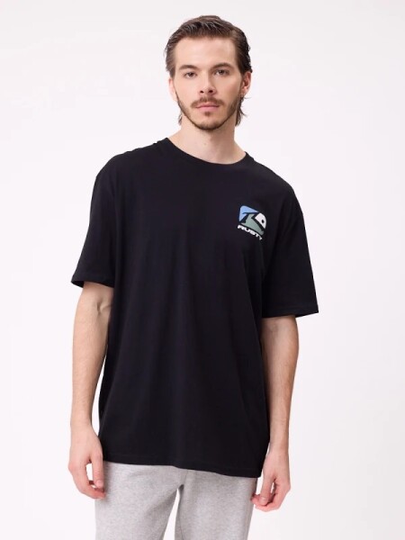 T-SHIRT RUSTY KOMMA NEGRO