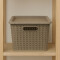 Caja organizadora simil ratán 5L CAPPUCCINO