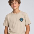 T-SHIRT QUIKSILVER 80602 NIÑO M.O BEIGE