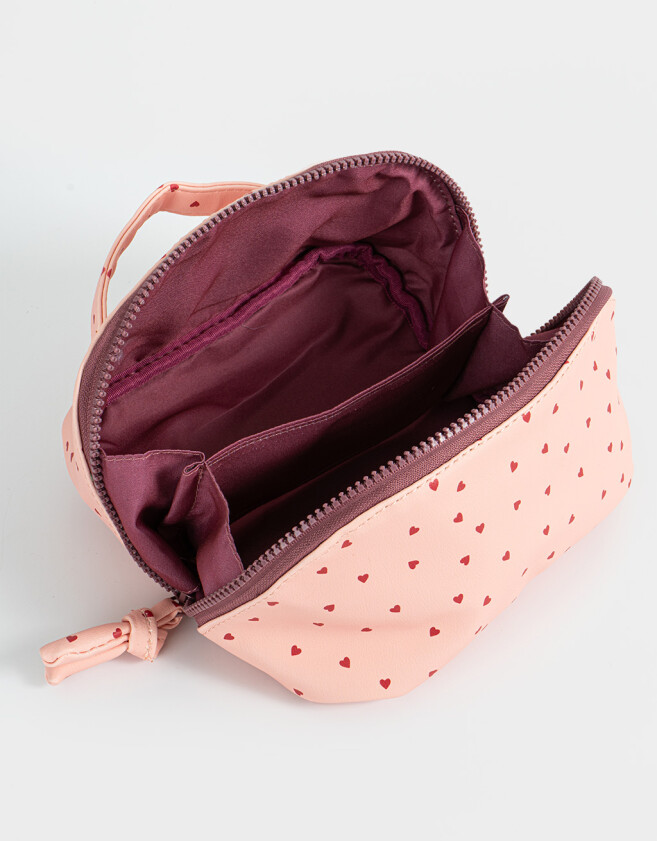 Porta Cosméticos Portacosméticos Corazones - Rosa Viejo